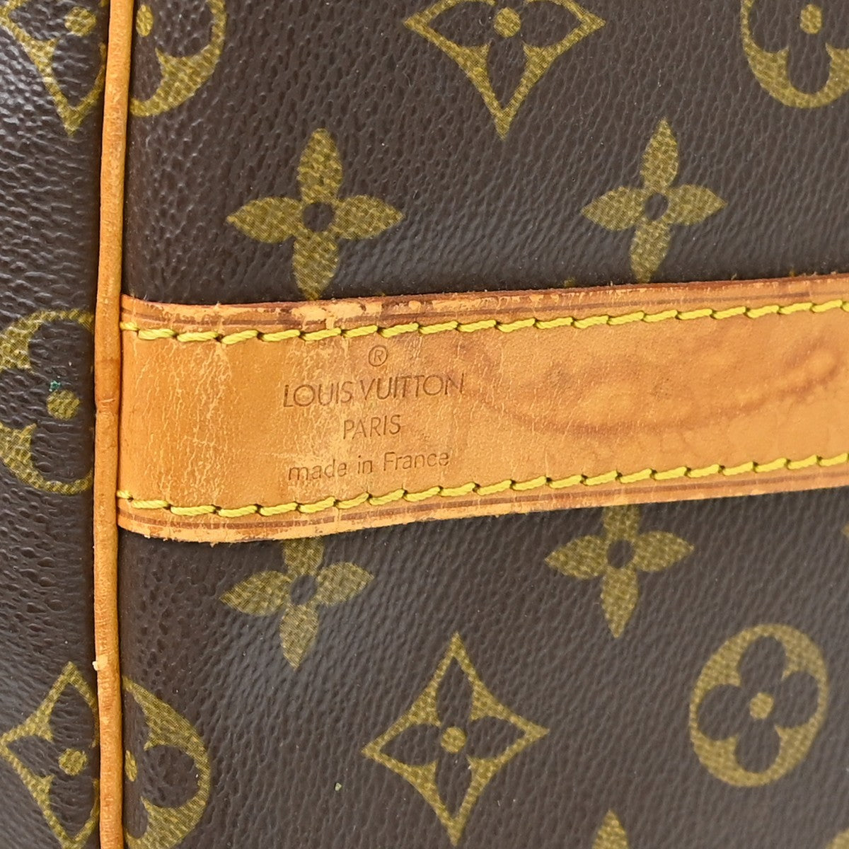 Louis Vuitton Keepall Bandouliere Bag Monogram Canvas Brown Canvas Travel Bag Bag (Pre-Owned)