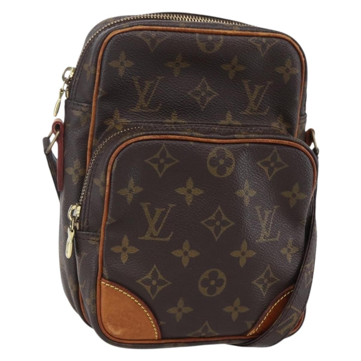 Louis Vuitton Amazone Bag Monogram Canvas Brown Canvas Shoulder Bag Bag (Pre-Owned)