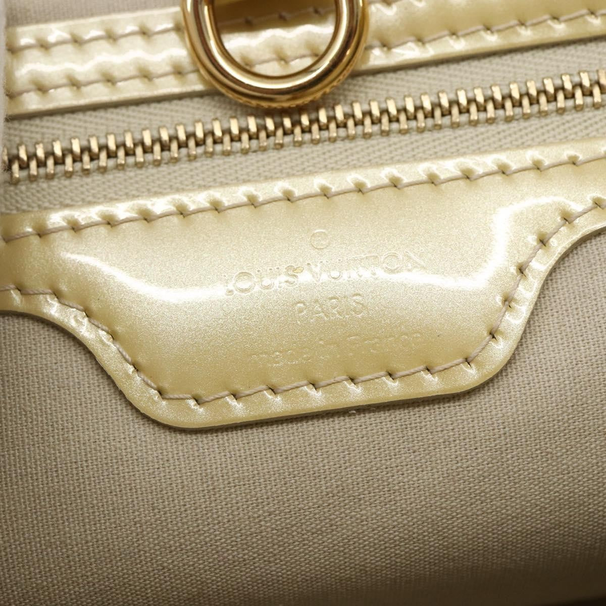 Louis Vuitton Wilshire Handbag Monogram Vernis Beige Patent_Leather Handbag (Pre-Owned)