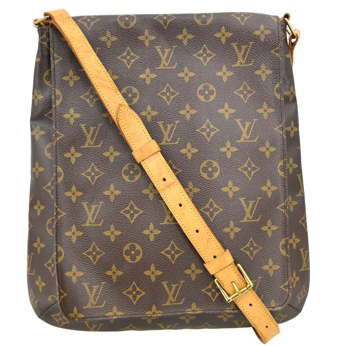 Louis Vuitton Musette Salsa Handbag Monogram Canvas Brown Canvas Shoulder Bag Bag (Pre-Owned)