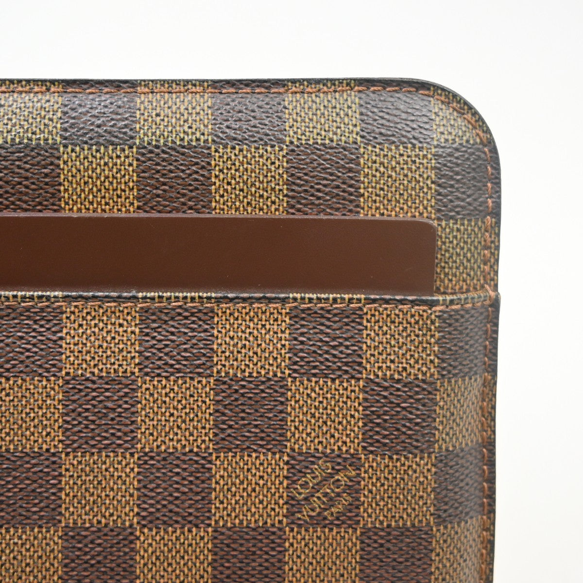 Louis Vuitton Pochette Saint Louis Damier Brown Canvas Clutche & Pouche Bag (Pre-Owned)