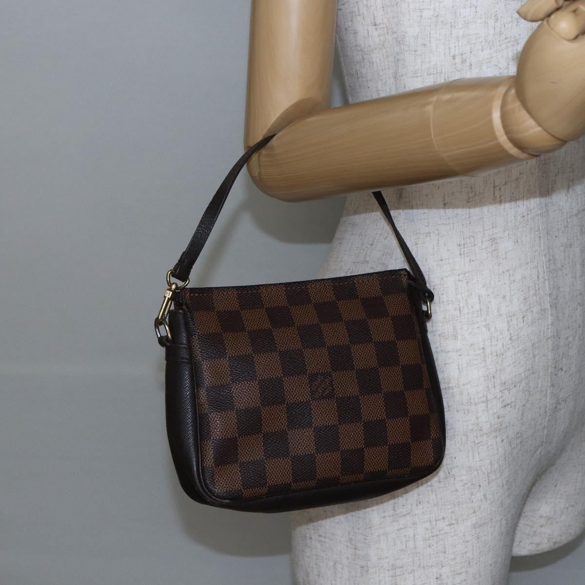 Louis Vuitton Trousse Make Up Bag Damier Canvas Brown Canvas Clutche & Pouche Bag (Pre-Owned)