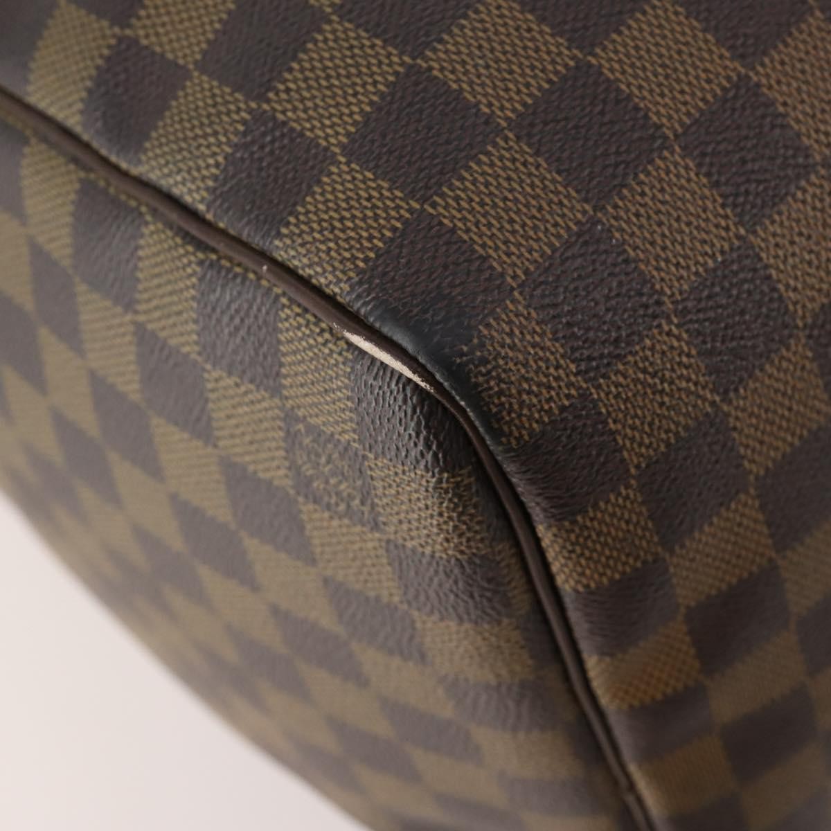 Louis Vuitton Keepall Bag Damier Brown Canvas Travel Bag Bag (Pre-Owned)