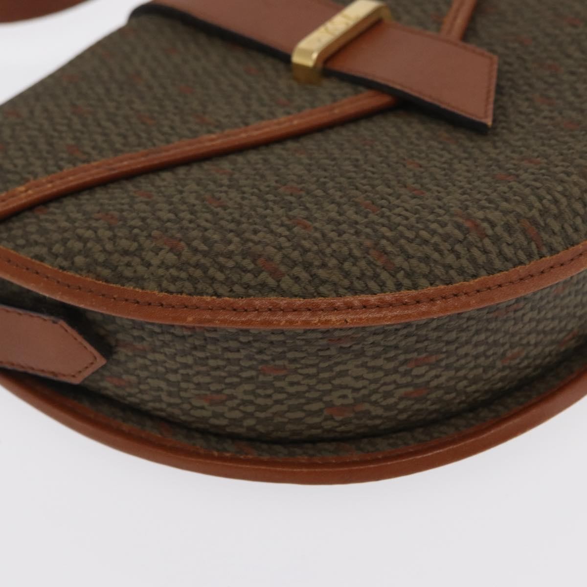 Saint Laurent Vintage Shoulder Bag Canvas Khaki Canvas Shoulder Bag Bag (Pre-Owned)