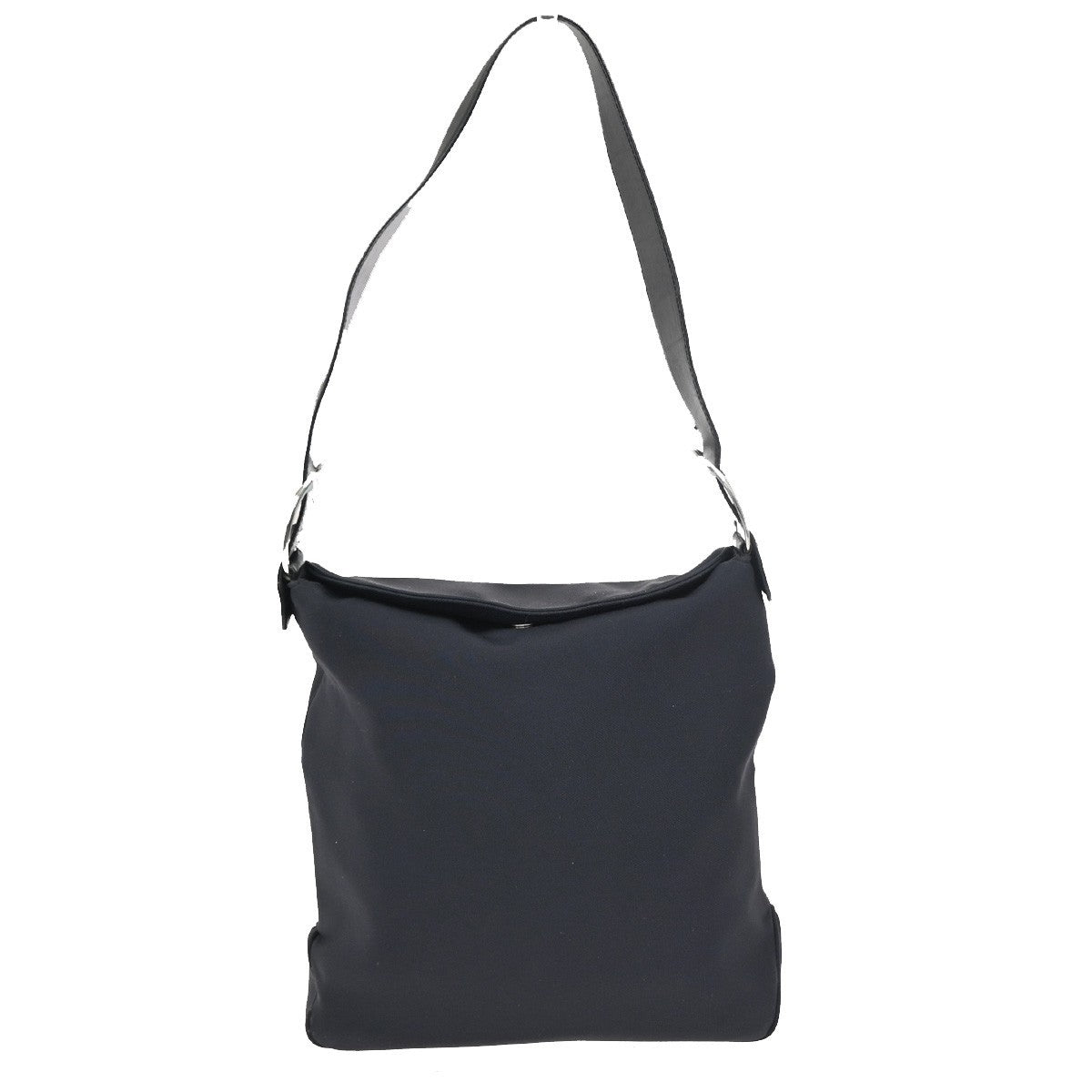 Salvatore Ferragamo Vara Shoulder Bag Nylon Black Nylon Shoulder Bag Bag (Pre-Owned)