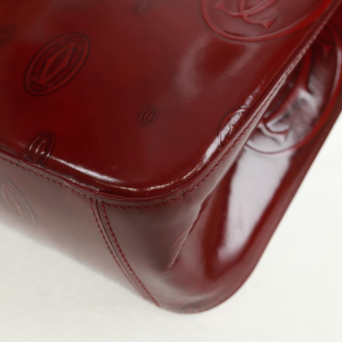 Cartier Happy Birthday Handbag Patent Leather Red Patent_Leather Handbag (Pre-Owned)