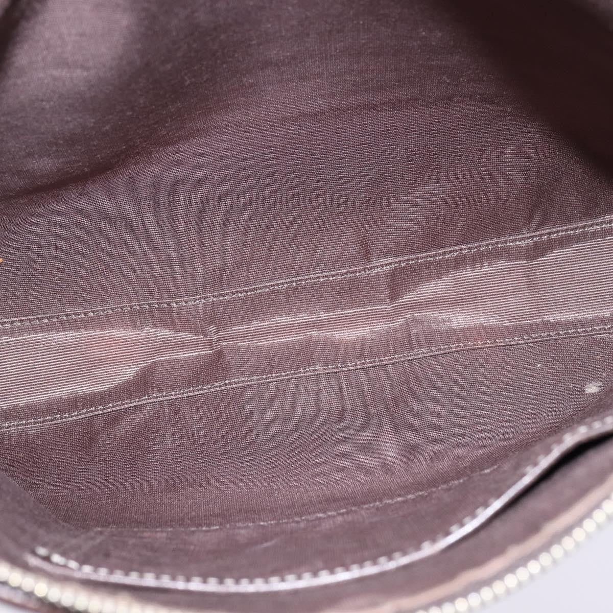 Burberry Nova Check Blue Label Canvas Gray Nylon Shoulder Bag Bag (Pre-Owned)