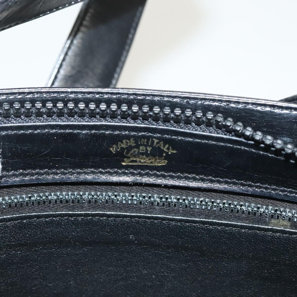 Gucci Vintage Shoulder Bag Leather Black Leather Shoulder Bag Bag (Pre-Owned)