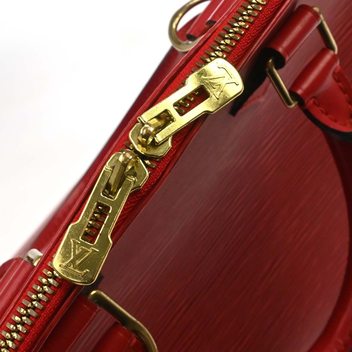 Louis Vuitton Alma Handbag Epi Leather Red Leather Handbag (Pre-Owned)