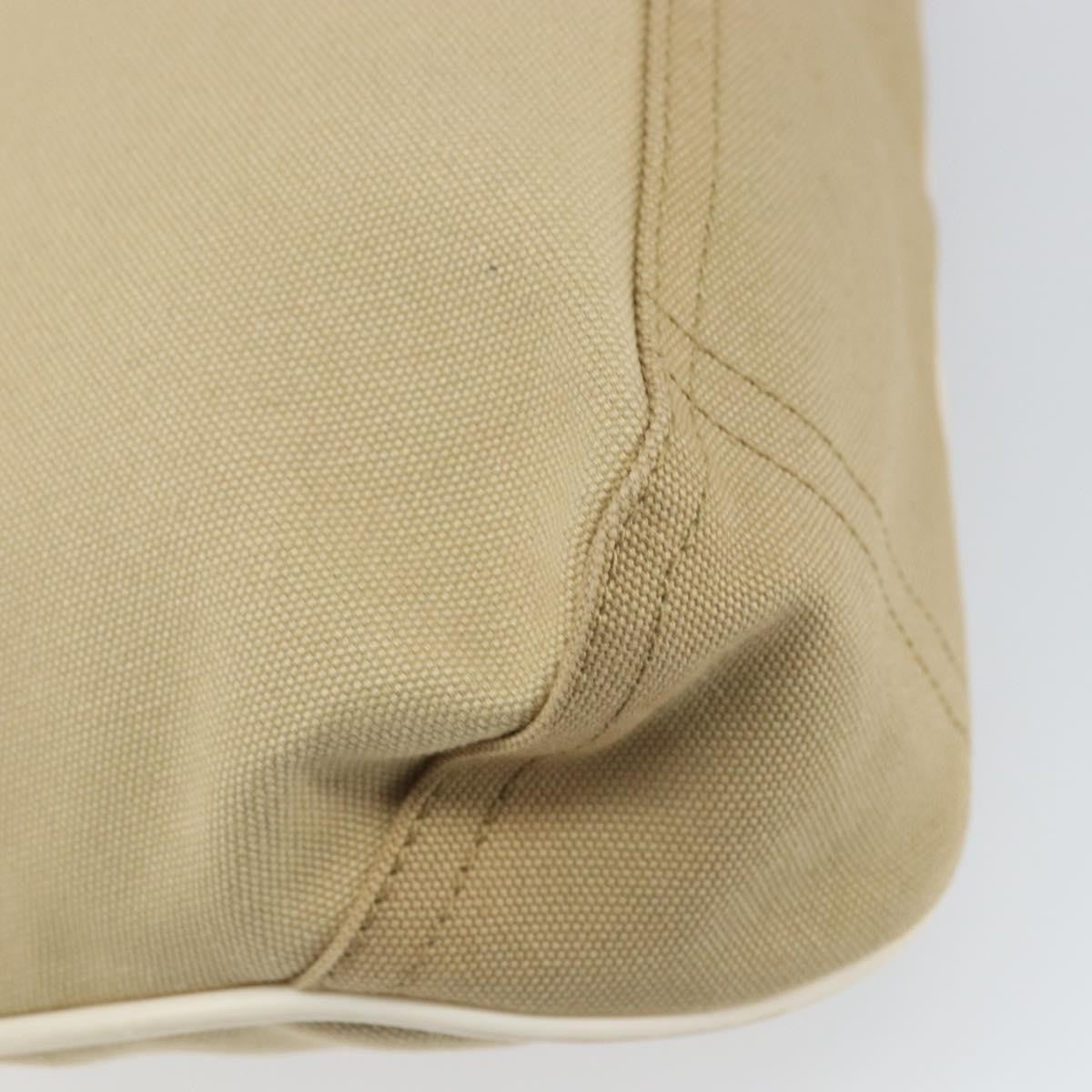 Prada Sport Handbag Canvas Beige Canvas Shoulder Bag Bag (Pre-Owned)