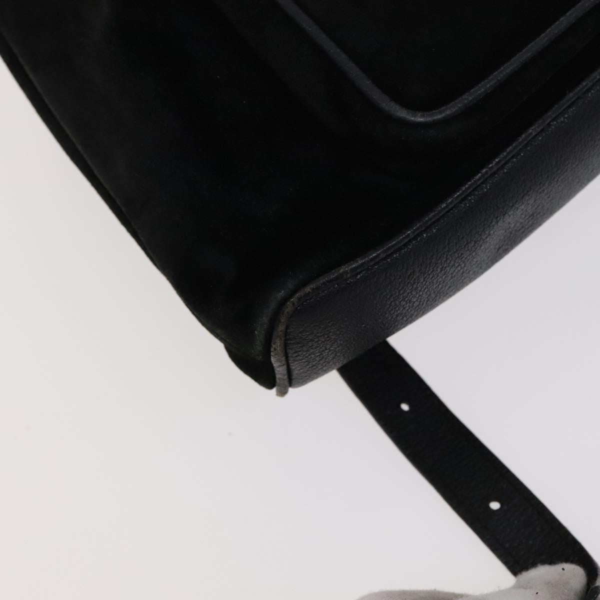 Gucci Gucci Bamboo Backpack Daim Black Suede Backpack Bag (Pre-Owned)