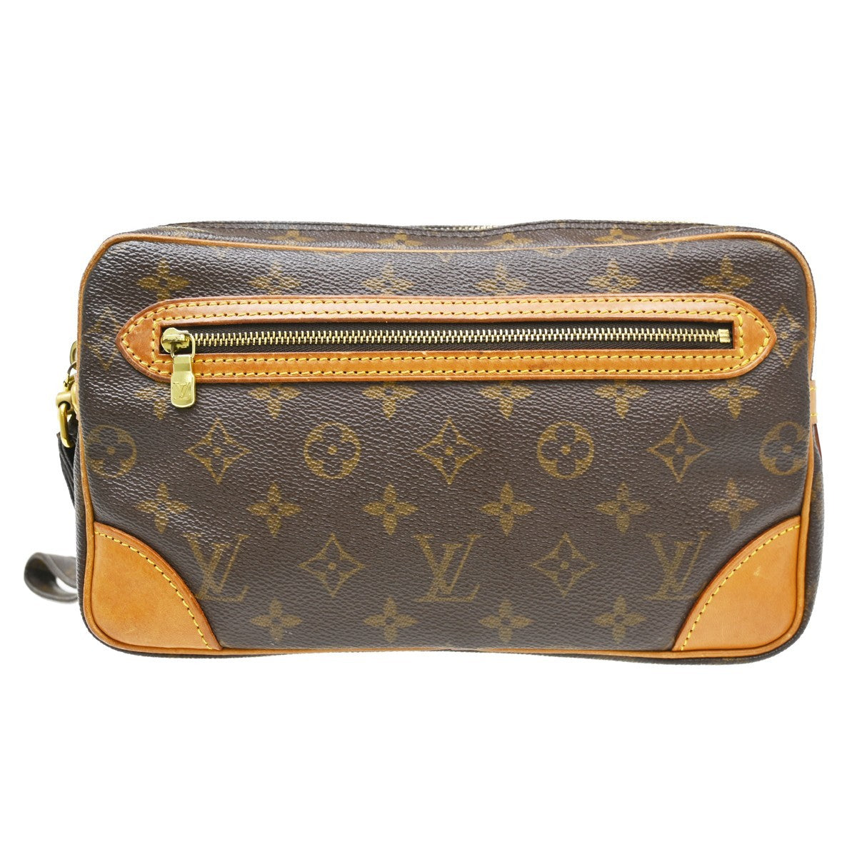 Louis Vuitton Marly Dragonne Clutch Monogram Canvas Brown Canvas Clutche & Pouche Bag (Pre-Owned)