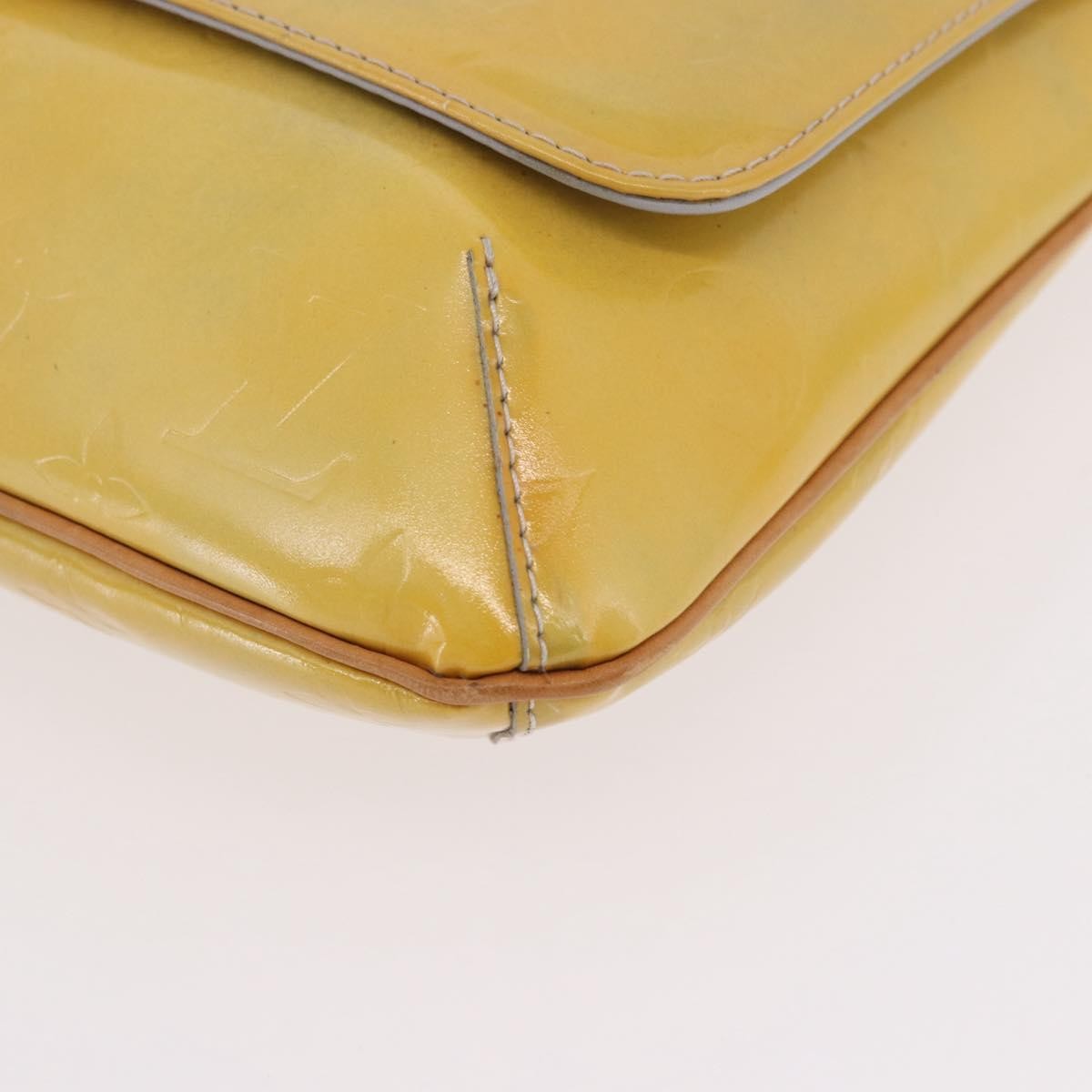 Louis Vuitton Thompson Street Handbag Monogram Vernis Yellow Patent_Leather Shoulder Bag Bag (Pre-Owned)
