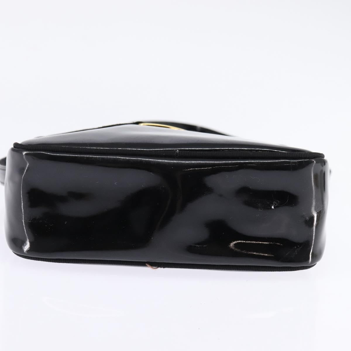 Salvatore Ferragamo Vara Bow Camera Shoulder Bag Patent Leather Black Patent_Leather Shoulder Bag Bag (Pre-Owned)