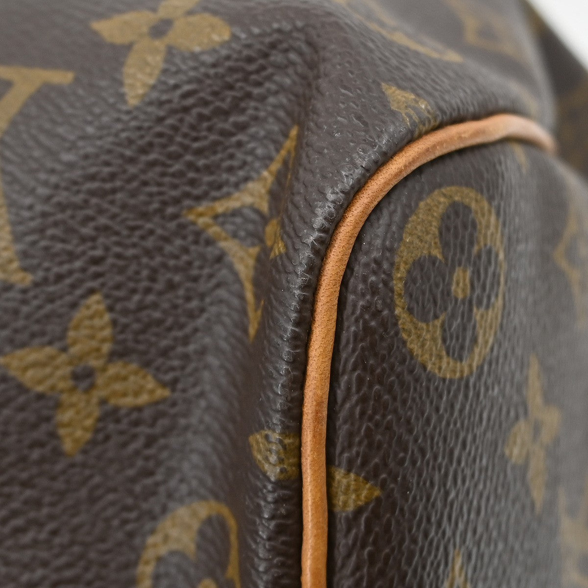 Louis Vuitton Speedy Handbag Monogram Canvas Brown Canvas Handbag (Pre-Owned)