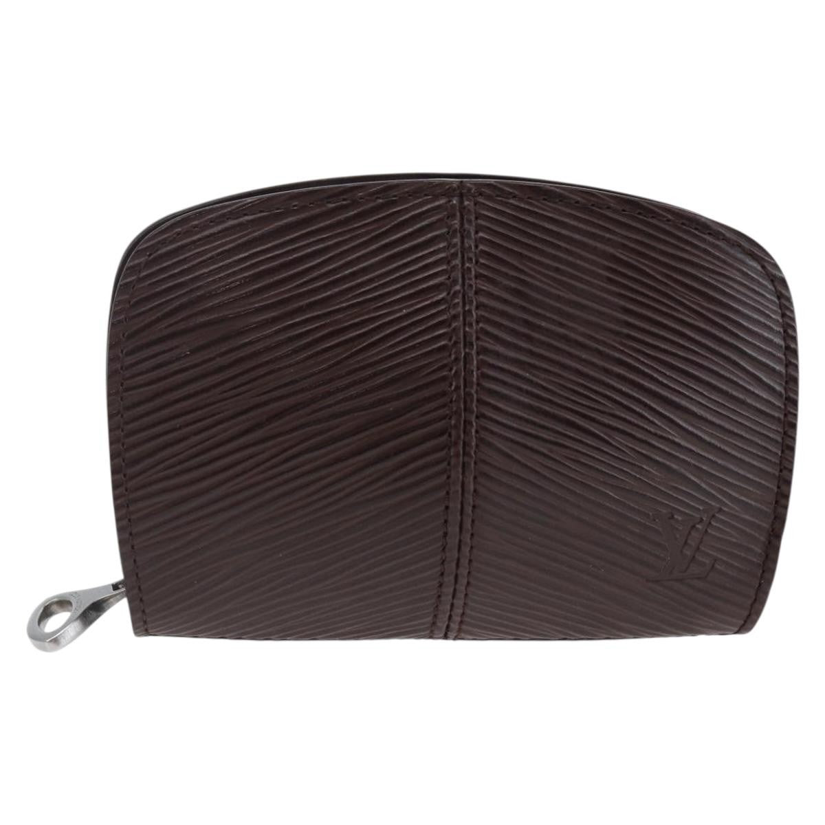 Louis Vuitton Demi Lune Coin Purse Epi Leather Brown Leather Wallets Accessory (Pre-Owned)
