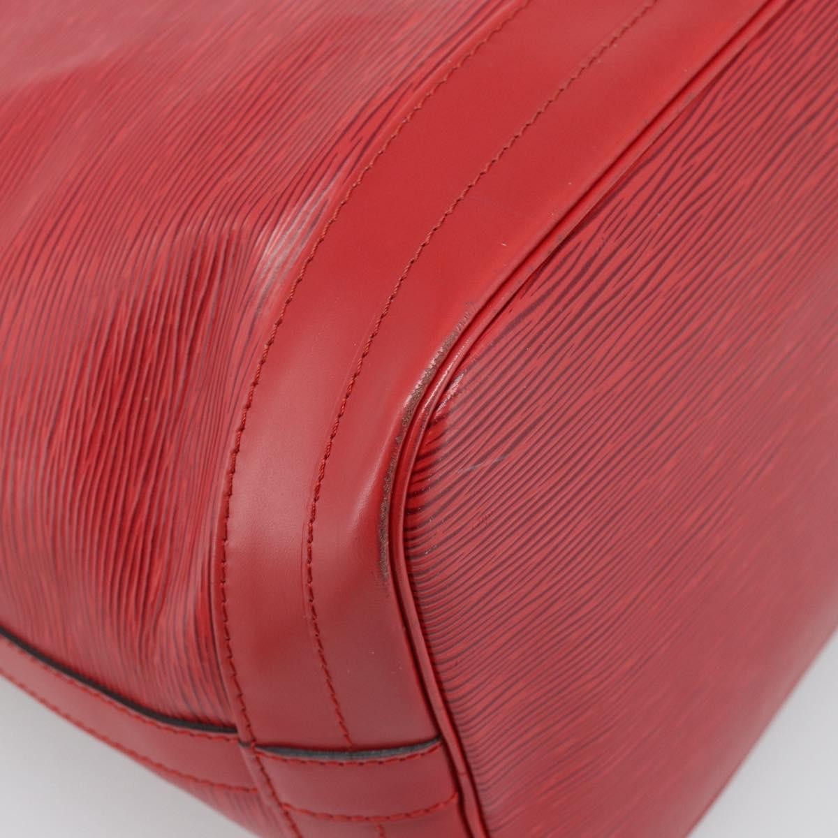 Louis Vuitton Petit Noe Nm Handbag Epi Leather Red Leather Shoulder Bag Bag (Pre-Owned)