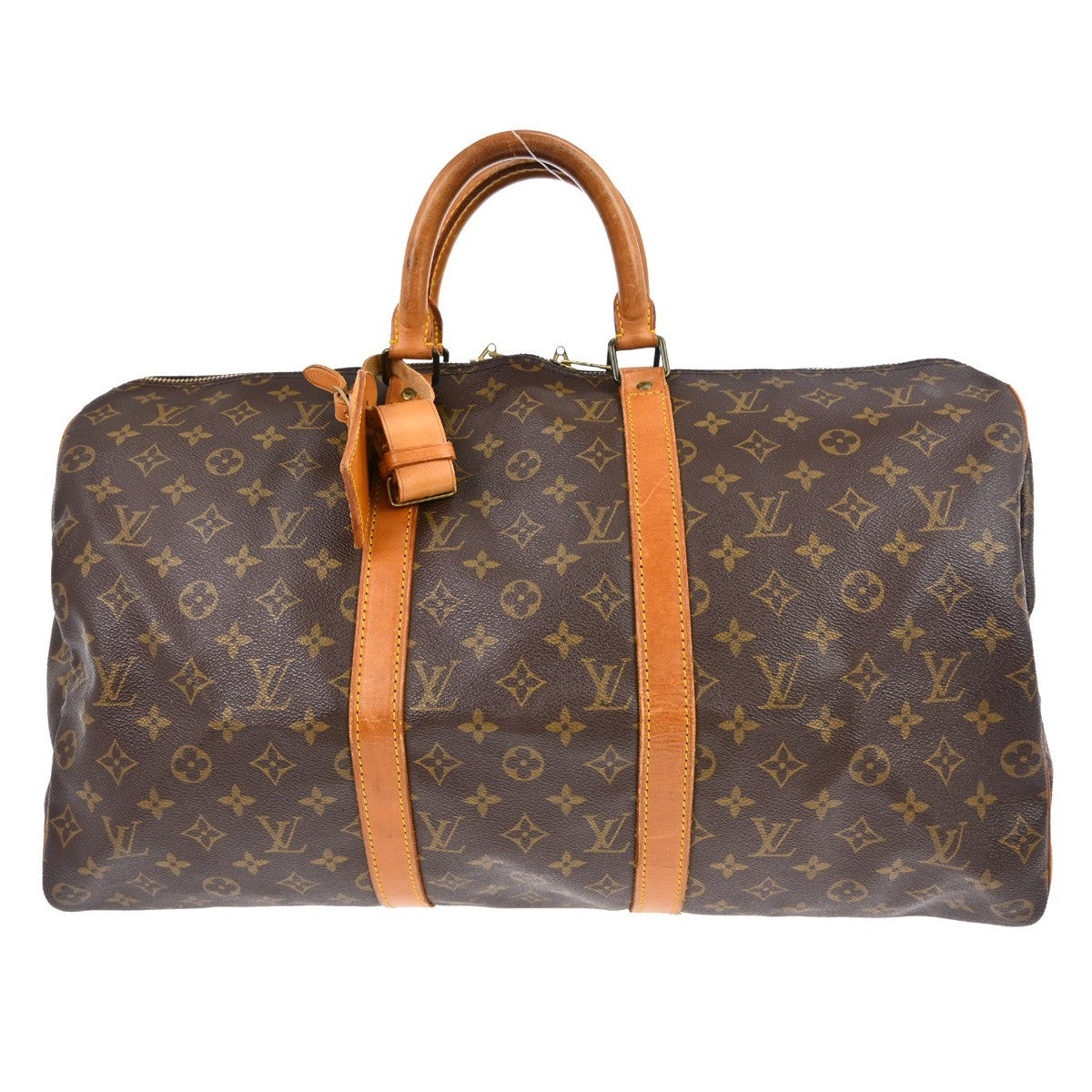 Louis Vuitton Keepall Bag Monogram Canvas Brown Canvas Travel Bag Bag (Pre-Owned)