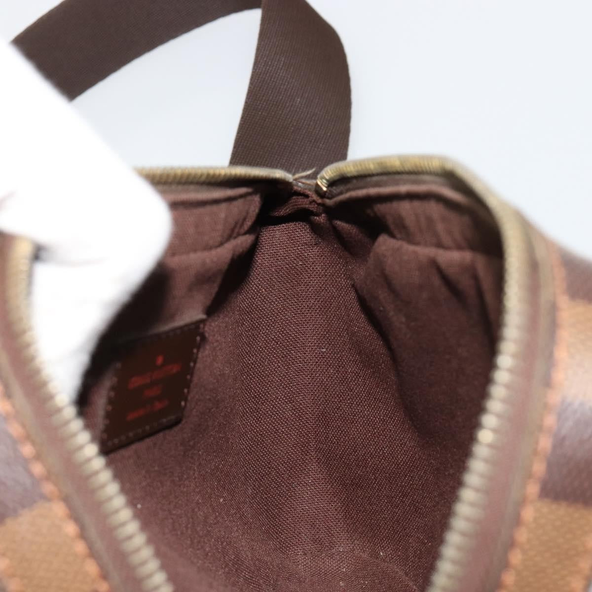 Louis Vuitton Geronimos Waist Bag Damier Brown Canvas Shoulder Bag Bag (Pre-Owned)
