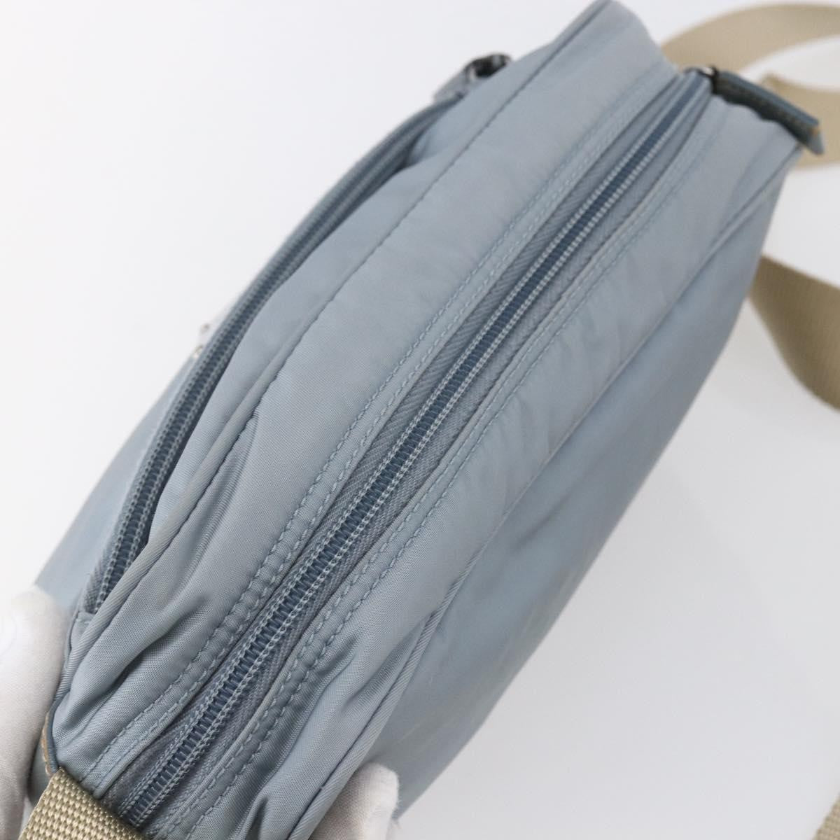 Prada Front Pocket Camera Bag Tessuto Blue Nylon Shoulder Bag Bag (Pre-Owned)