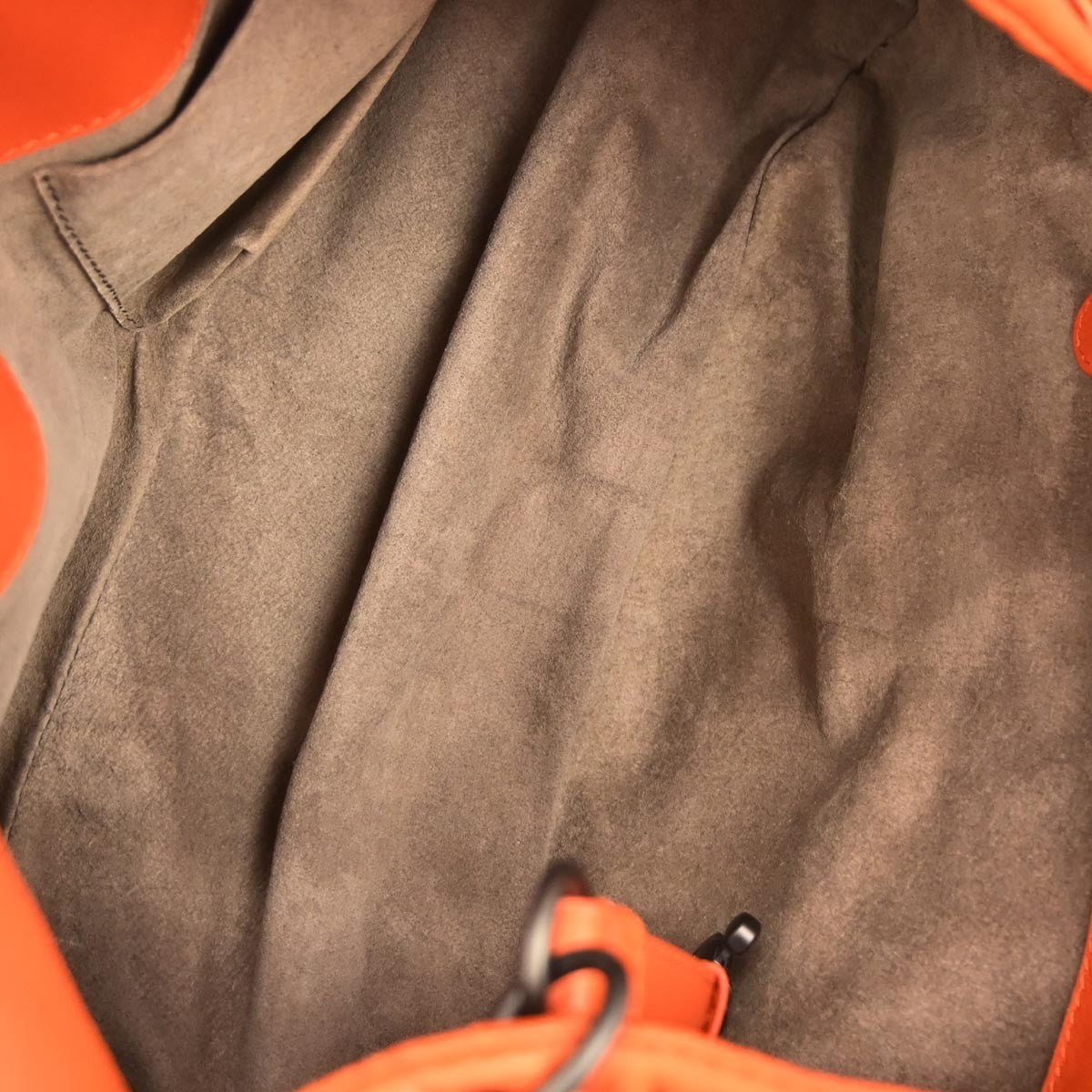 Bottega Veneta Campana Hobo Intrecciato Nappa Orange Leather Tote Bag Bag (Pre-Owned)