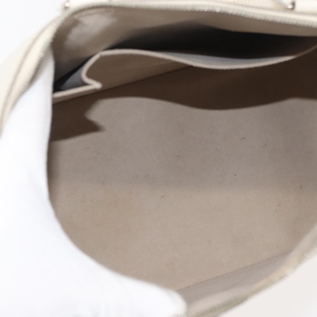 Louis Vuitton Alma Handbag Epi Leather White Leather Handbag (Pre-Owned)
