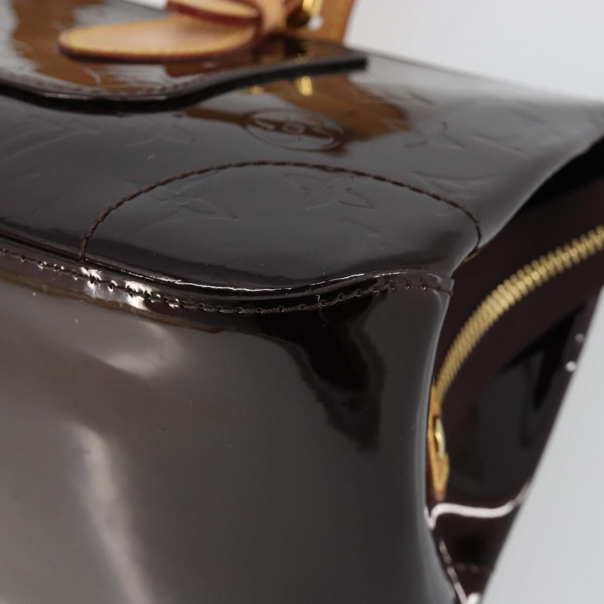 Louis Vuitton Rosewood Avenue Handbag Monogram Vernis Purple Patent_Leather Handbag (Pre-Owned)