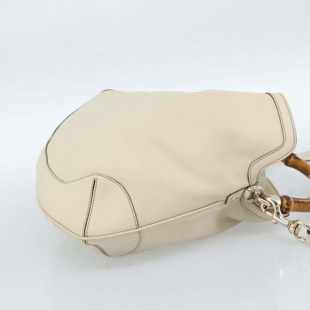 Gucci Vintage Convertible Bamboo Top Handle Bag Leather Multicolour Leather Handbag (Pre-Owned)