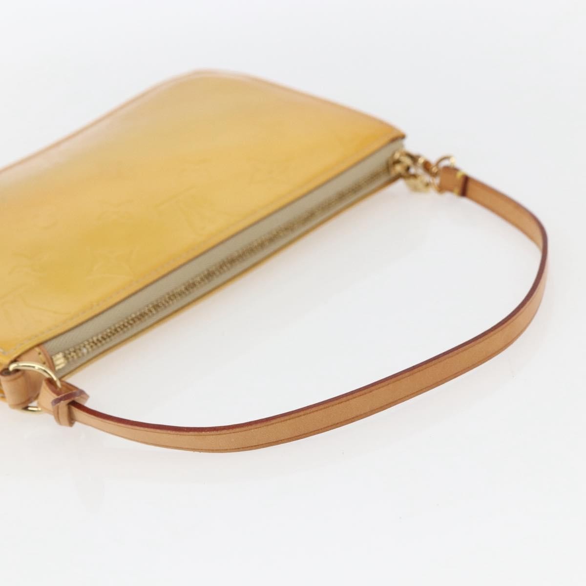 Louis Vuitton Lexington Pochette Monogram Vernis Beige Patent_Leather Clutche & Pouche Bag (Pre-Owned)