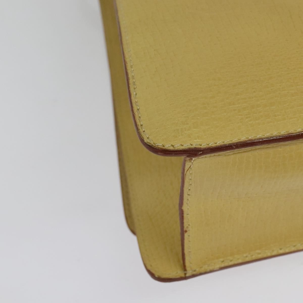 Loewe Barcelona Shoulder Bag Leather Yellow Leather Bag (Pre-Owned)