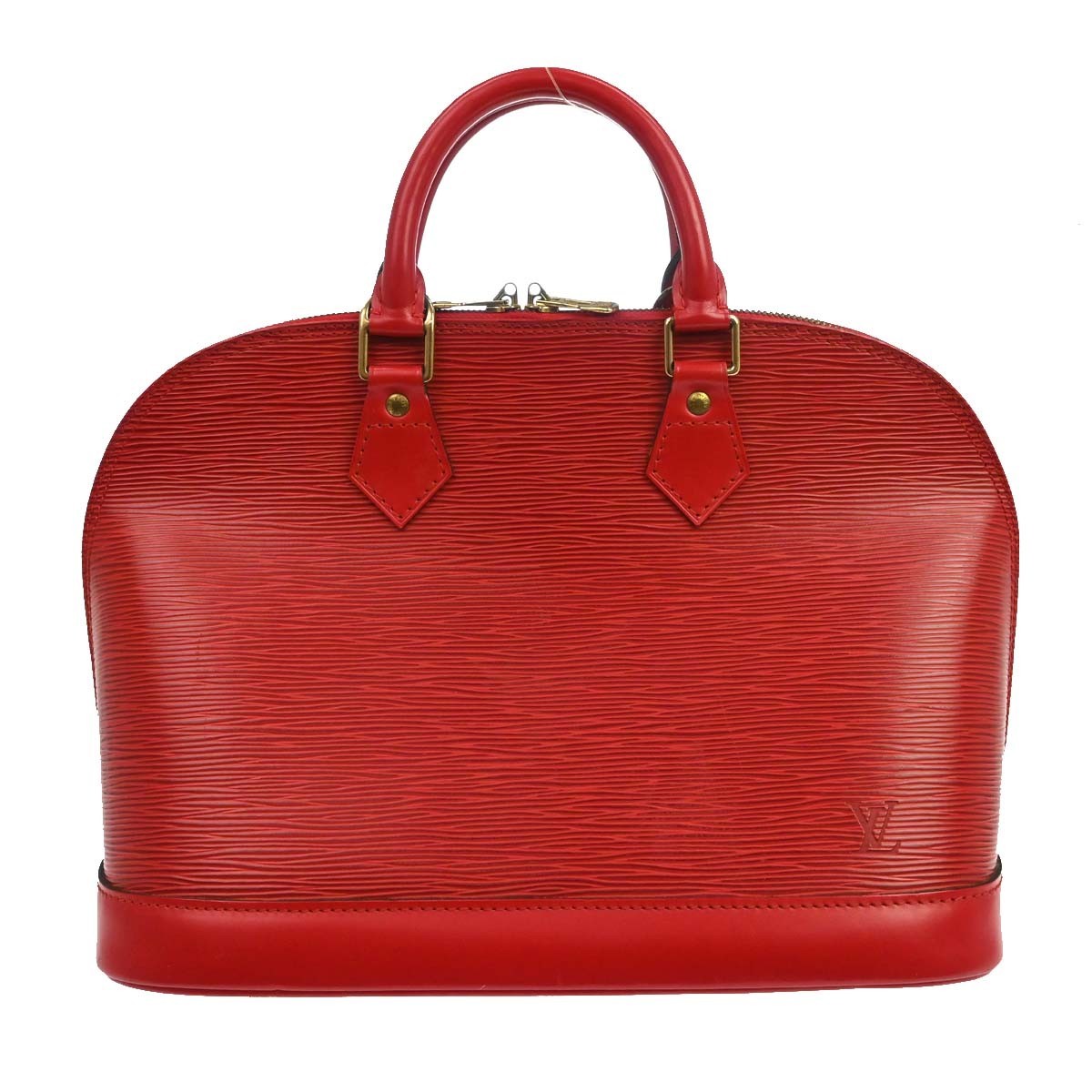 Louis Vuitton Alma Handbag Epi Leather Red Leather Handbag (Pre-Owned)