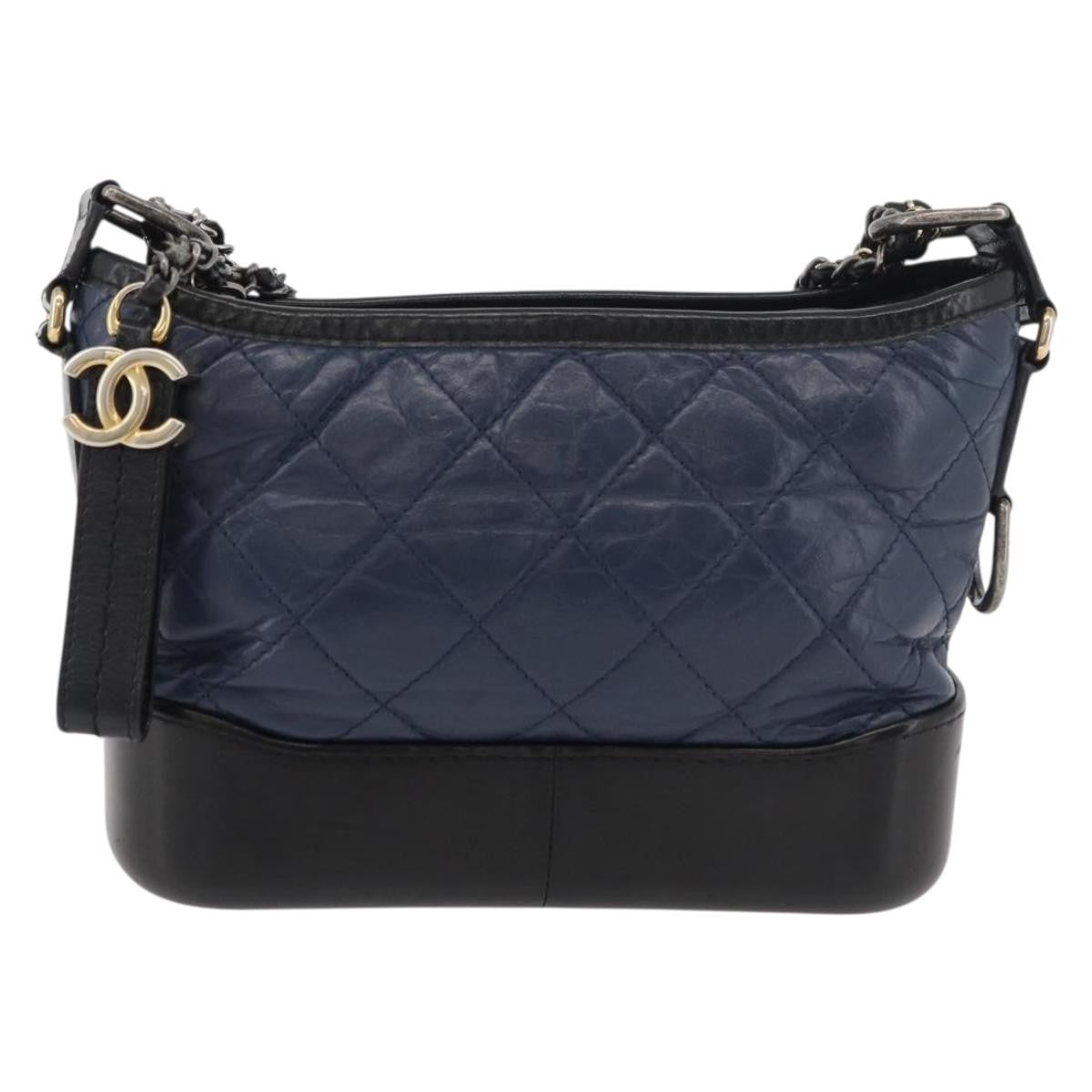 Chanel Gabrielle Hobo Quilted Aged Calfskin Multicolour Leather Shoulder Bag Bag (Pre-Owned)