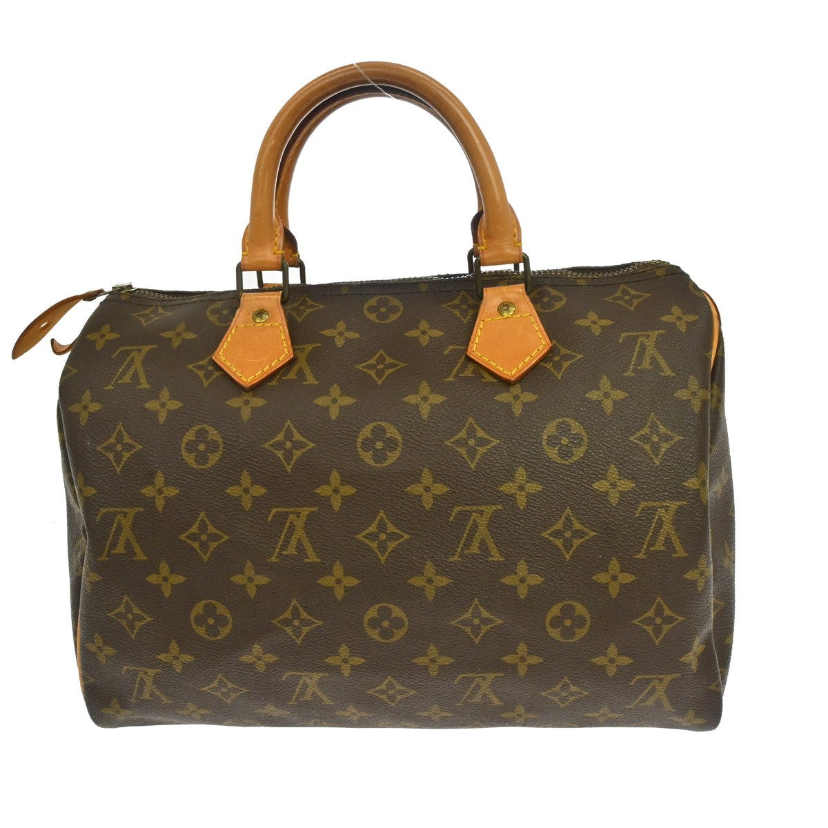 Louis Vuitton Speedy Handbag Monogram Canvas Brown Canvas Handbag (Pre-Owned)
