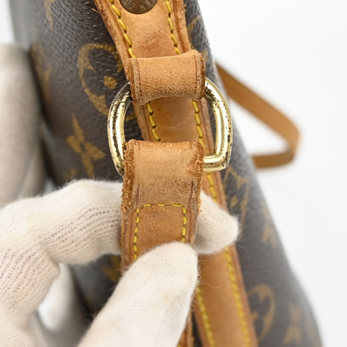 Louis Vuitton Drouot Handbag Monogram Canvas Brown Canvas Shoulder Bag Bag (Pre-Owned)