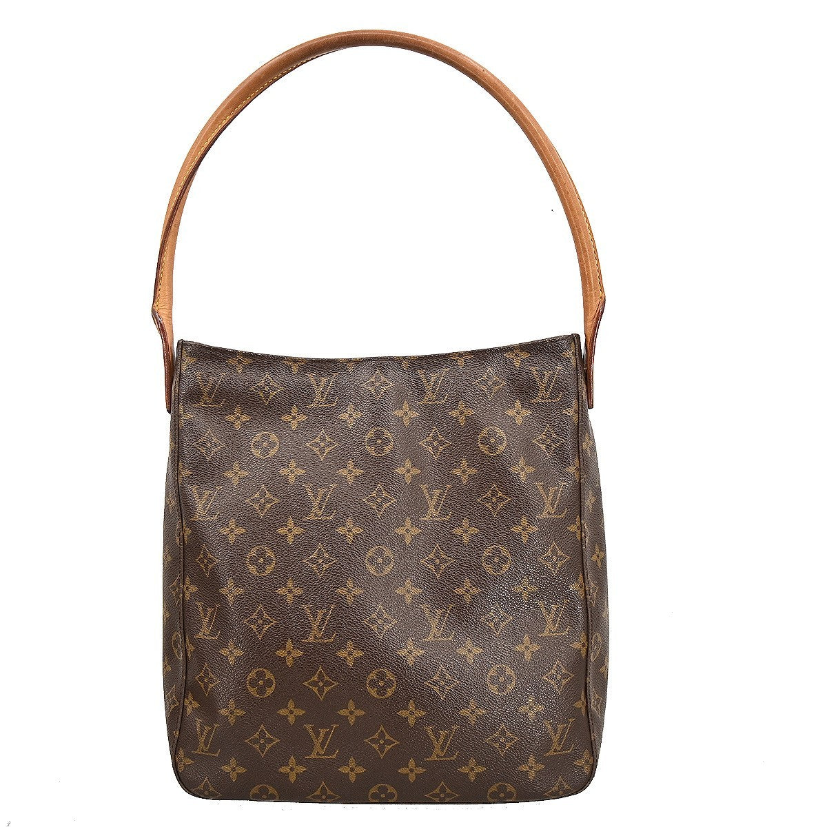 Louis Vuitton Monogram Looping Handbag Monogram Canvas Brown Canvas Shoulder Bag Bag (Pre-Owned)