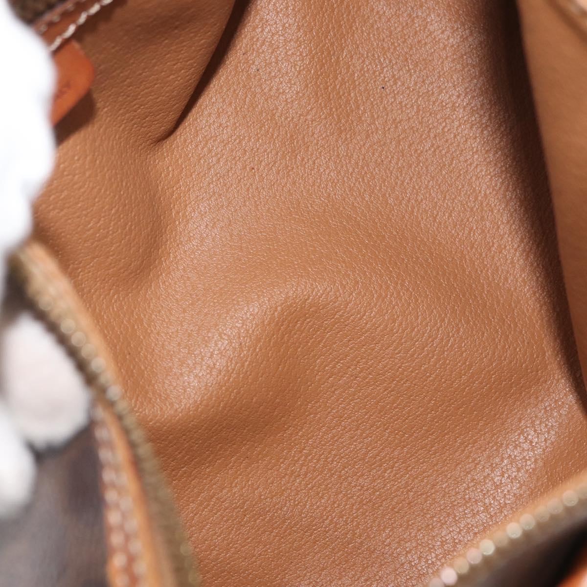 Celine Vintage Macadam Shoulder Bag Canvas And Leather Brown Canvas Shoulder Bag Bag (Pre-Owned)