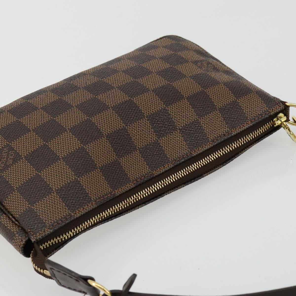 Louis Vuitton Pochette Accessoires Nm Damier Brown Canvas Clutche & Pouche Bag (Pre-Owned)