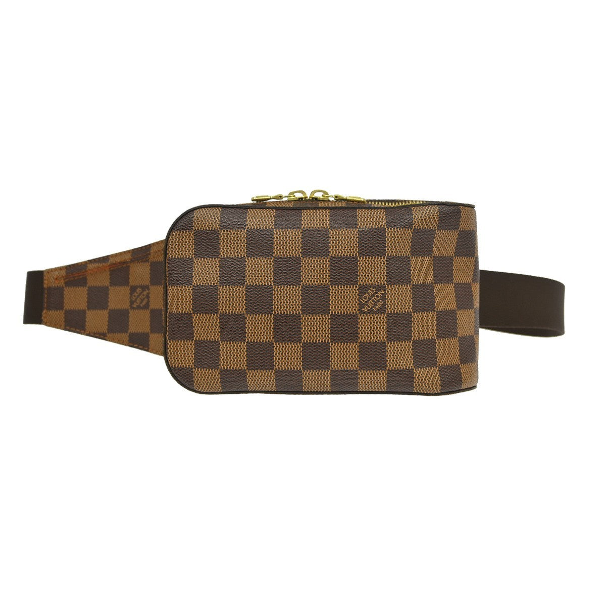 Louis Vuitton Geronimos Waist Bag Damier Brown Canvas Shoulder Bag Bag (Pre-Owned)