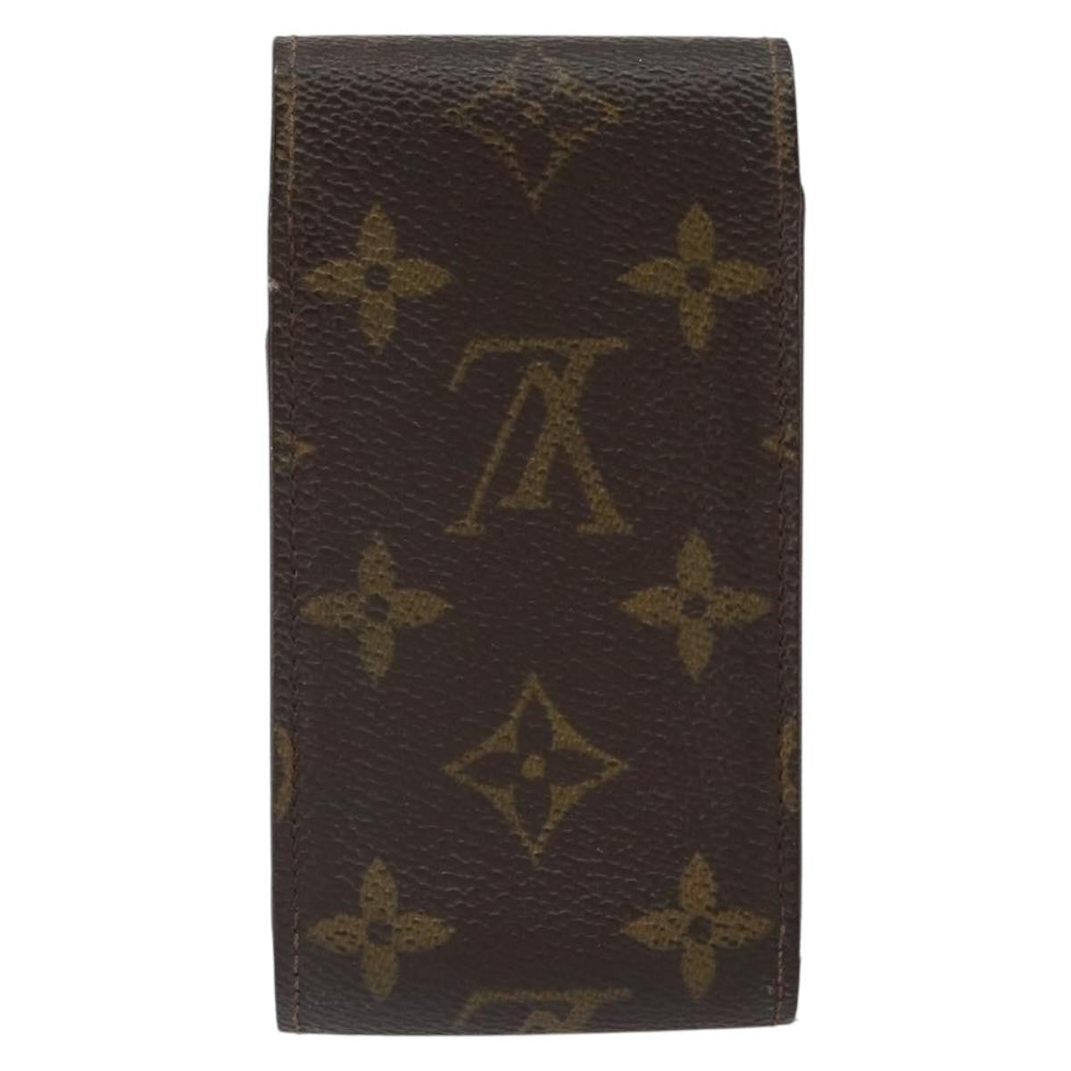 Louis Vuitton Cigarette Case Monogram Canvas Brown Canvas Clutche & Pouche Bag (Pre-Owned)