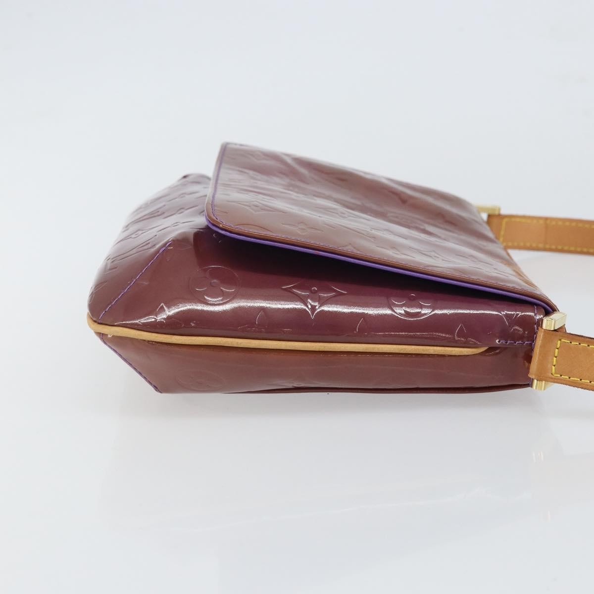 Louis Vuitton Thompson Street Handbag Monogram Vernis Purple Patent_Leather Shoulder Bag Bag (Pre-Owned)