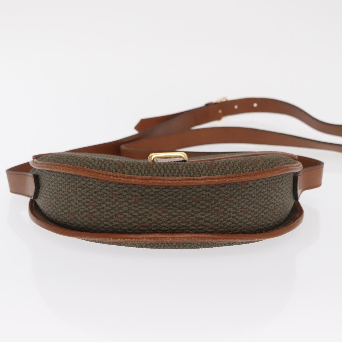 Saint Laurent Vintage Shoulder Bag Canvas Khaki Canvas Shoulder Bag Bag (Pre-Owned)