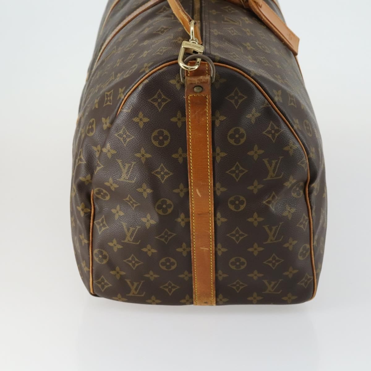 Louis Vuitton Keepall Bandouliere Bag Monogram Canvas Brown Canvas Travel Bag Bag (Pre-Owned)