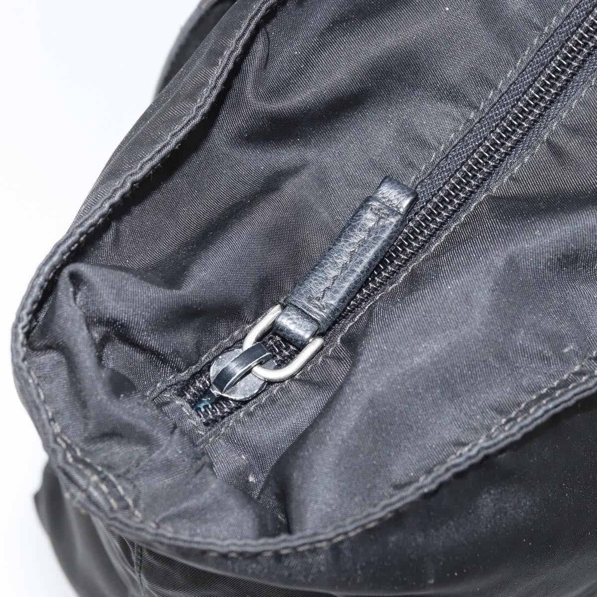 Prada Vintage Zip Tote Tessuto Black Nylon Tote Bag Bag (Pre-Owned)