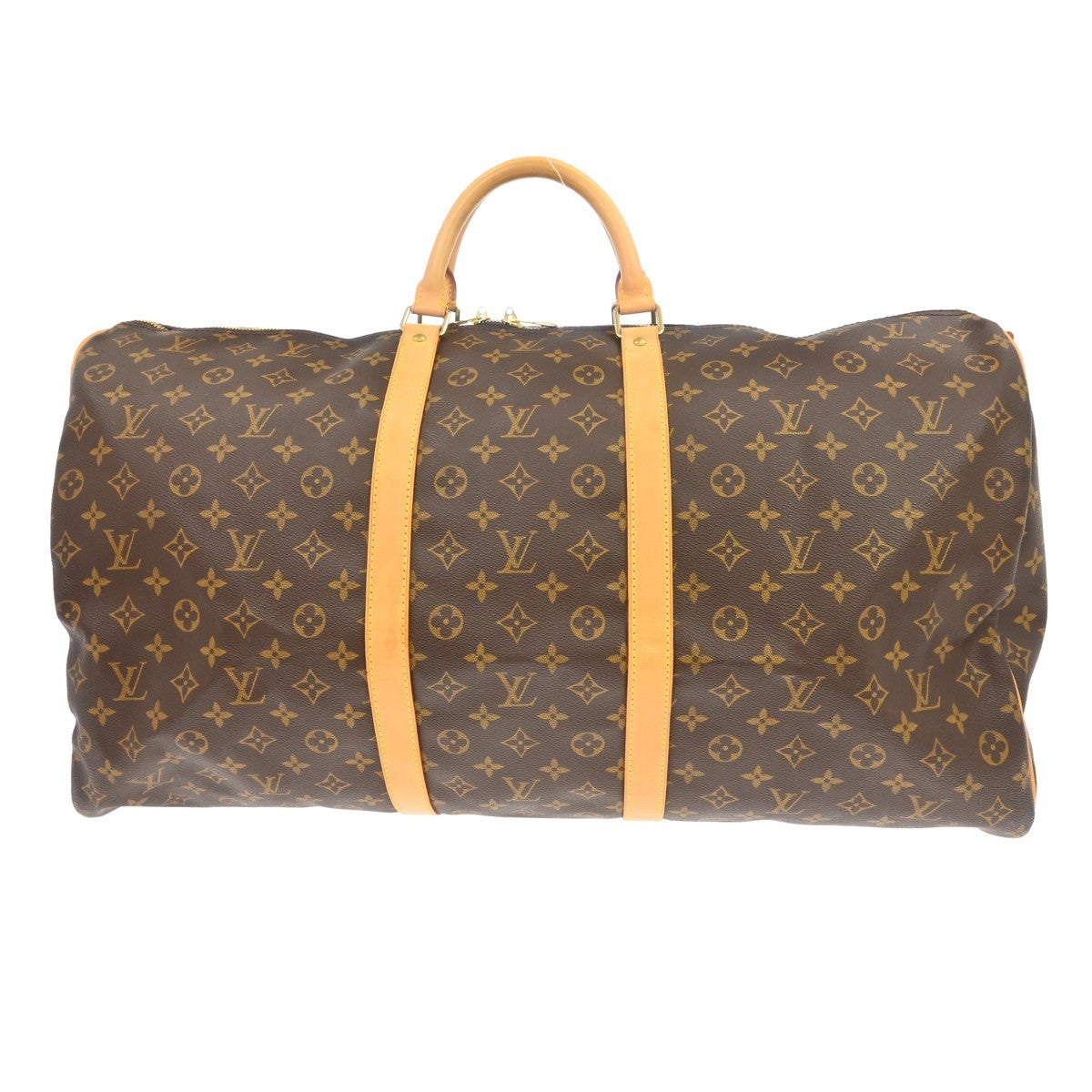 Louis Vuitton Keepall Bandouliere Bag Monogram Canvas Brown Canvas Travel Bag Bag (Pre-Owned)