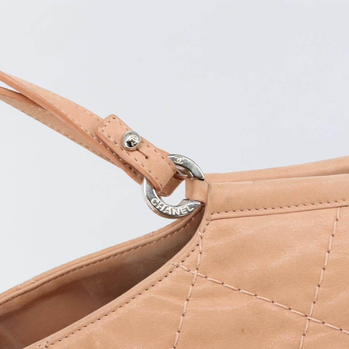 Chanel Cc Sea Hit Tote Quilted Iridescent Calfskin Pink Leather Shoulder Bag Bag (Pre-Owned)
