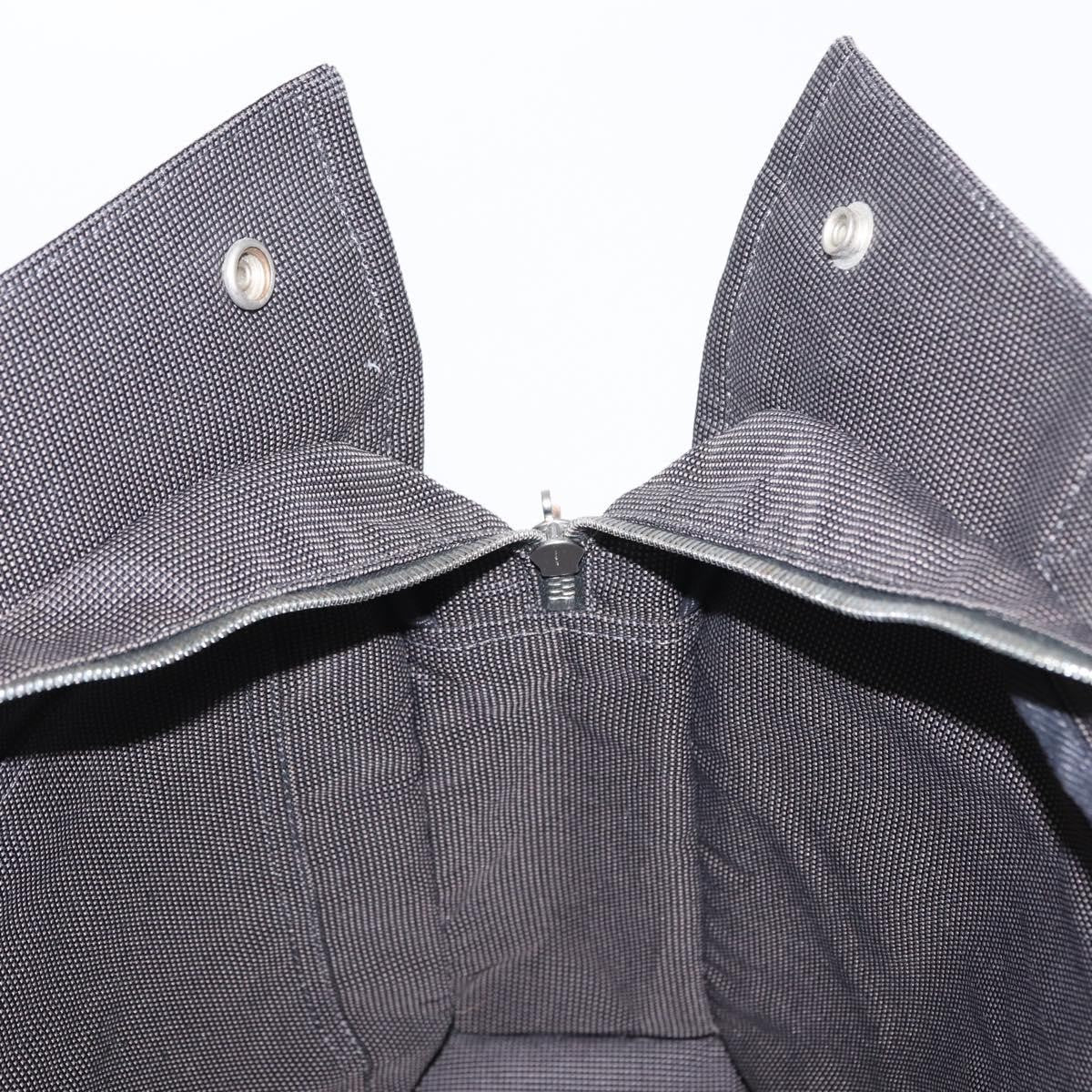 Hermes Fourre-Tout Herline Canvas Gray Canvas Tote Bag Bag (Pre-Owned)