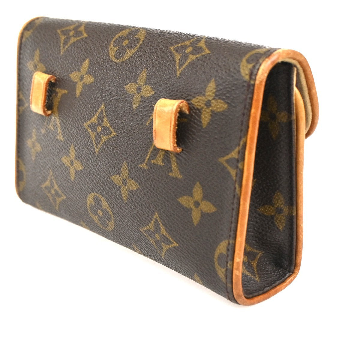 Louis Vuitton Florentine Waist Bag Monogram Canvas Brown Canvas Clutche & Pouche Bag (Pre-Owned)