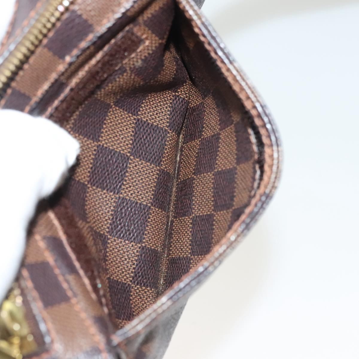 Louis Vuitton Geronimos Waist Bag Damier Brown Canvas Clutche & Pouche Bag (Pre-Owned)