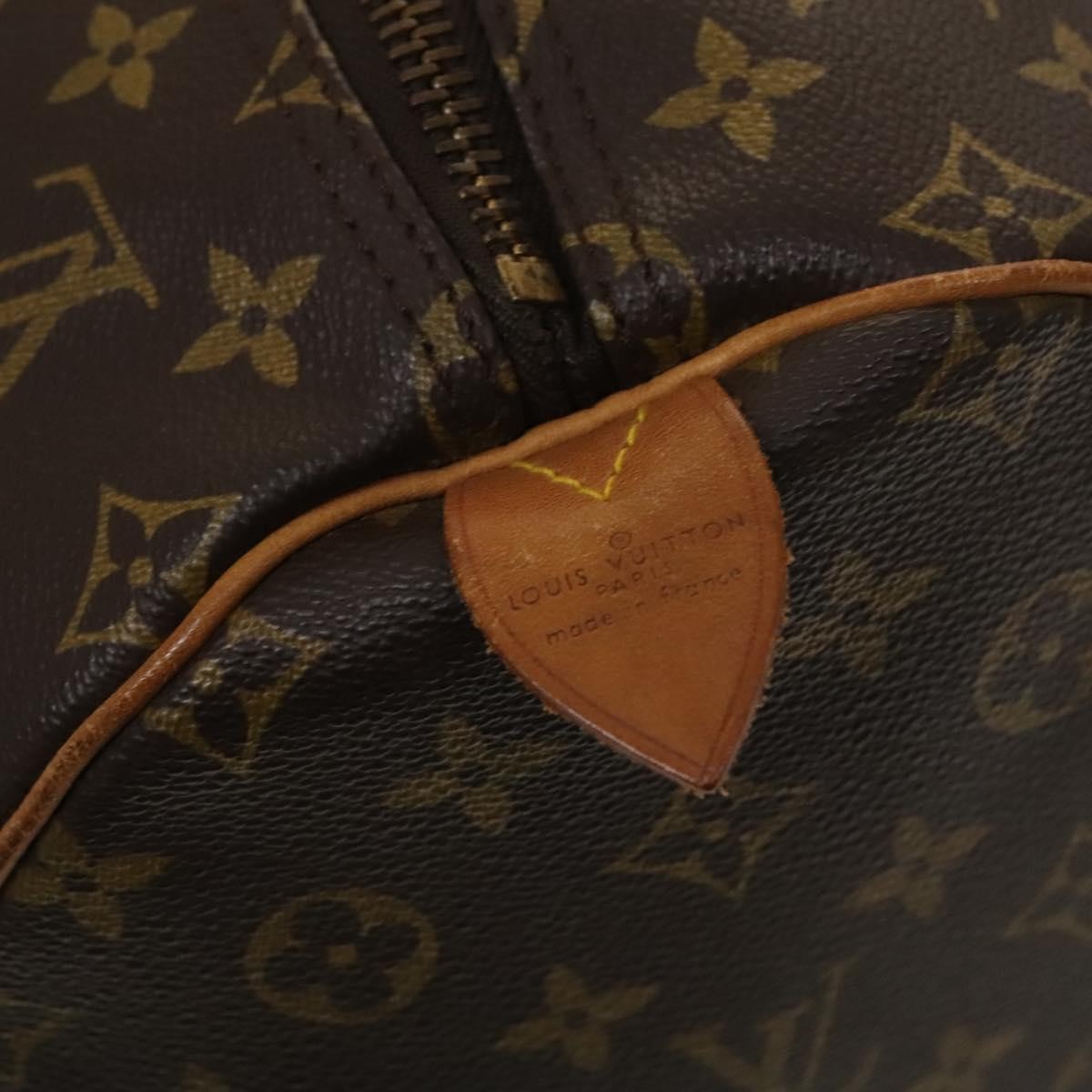 Louis Vuitton Keepall Bag Monogram Canvas Brown Canvas Travel Bag Bag (Pre-Owned)
