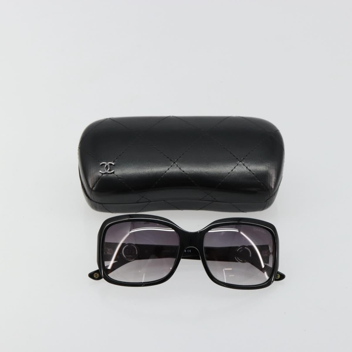 Chanel Logo Cc Sunglasses Plastic Black Plastic Sunglasse Accessory (Pre-Owned)